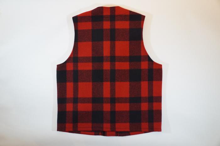 Mackinaw Wool Vest Plaid Red/Black Men - 2