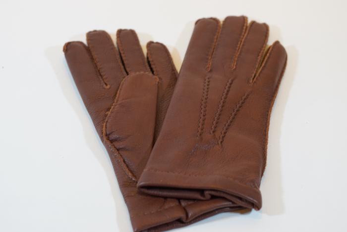 Elk Cashmere Gloves Chestnut
