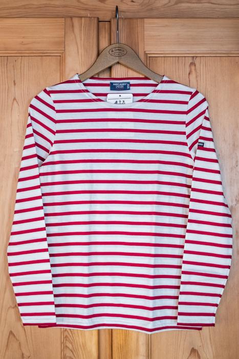 Minquidame Striped L/S Tee Ecru/Persan