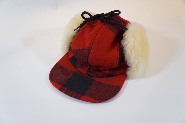 Double Mackinaw Cap Check Red/Black