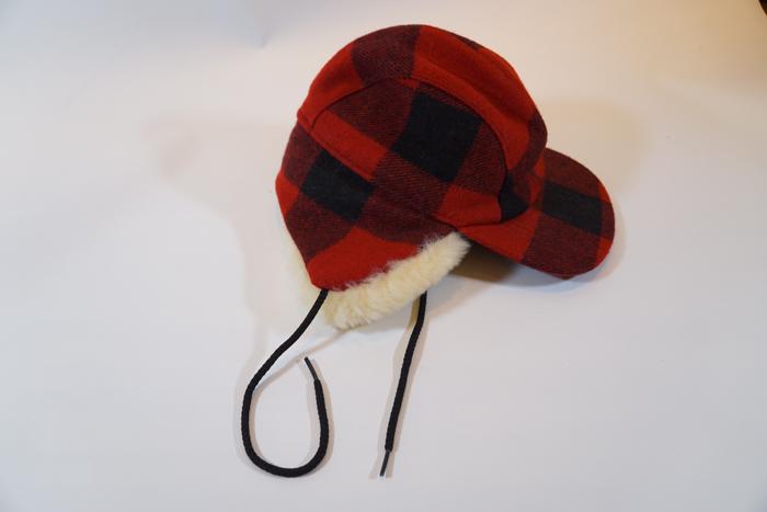 Double Mackinaw Cap Check Red/Black - 0