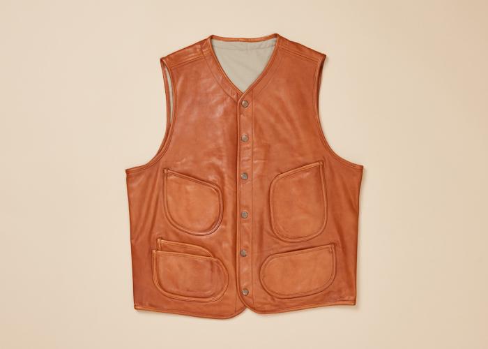 Goatskin Vest Tanned Men