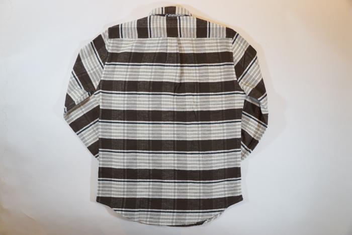 Twill Flannel L/S Shirt Moss Stripe Men - 2