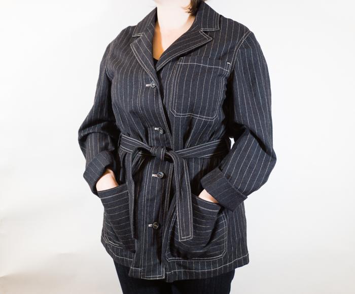 Factory Blazer Striped Wmn
