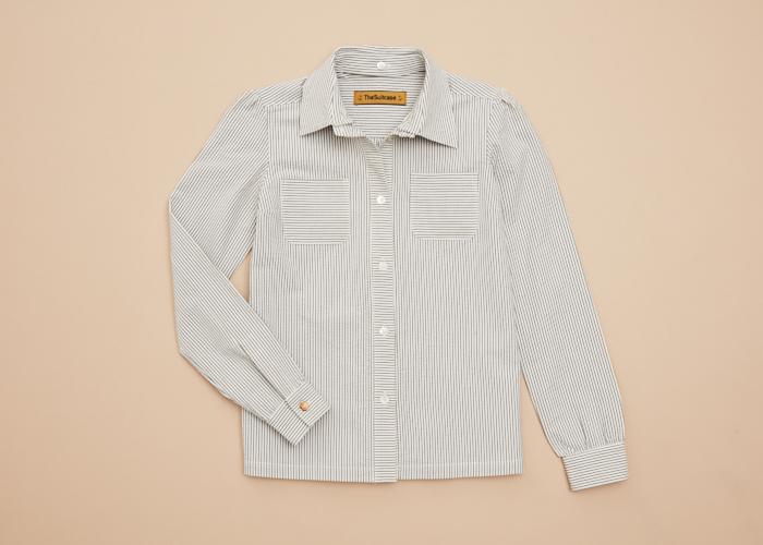 New Work Shirt Seersucker Wmn