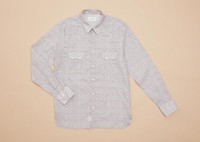 Fantasy Print Western L/S Shirt Brown