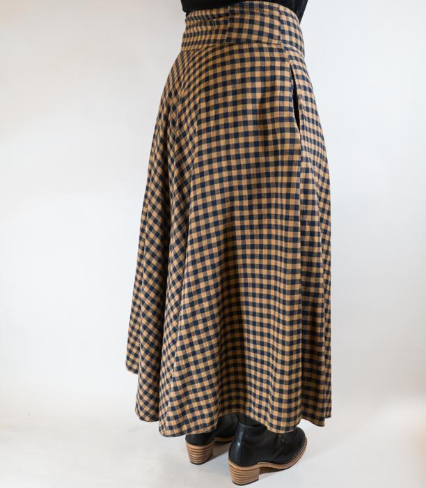 W700 Snap Skirt Golden Check - 0