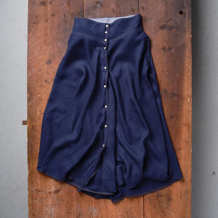 W700 Snap Skirt Linen Women