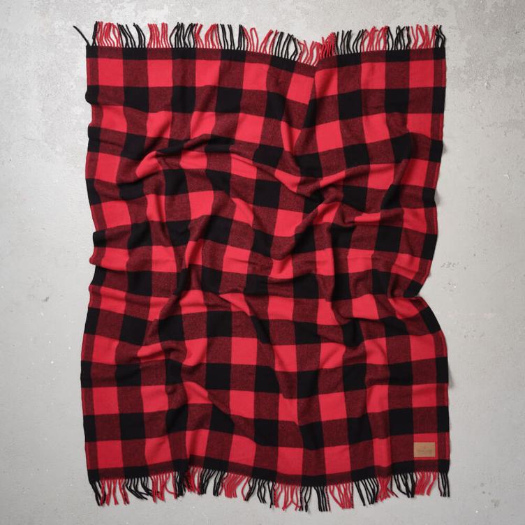Motor Robe with Leather Carrier Plaid - 4