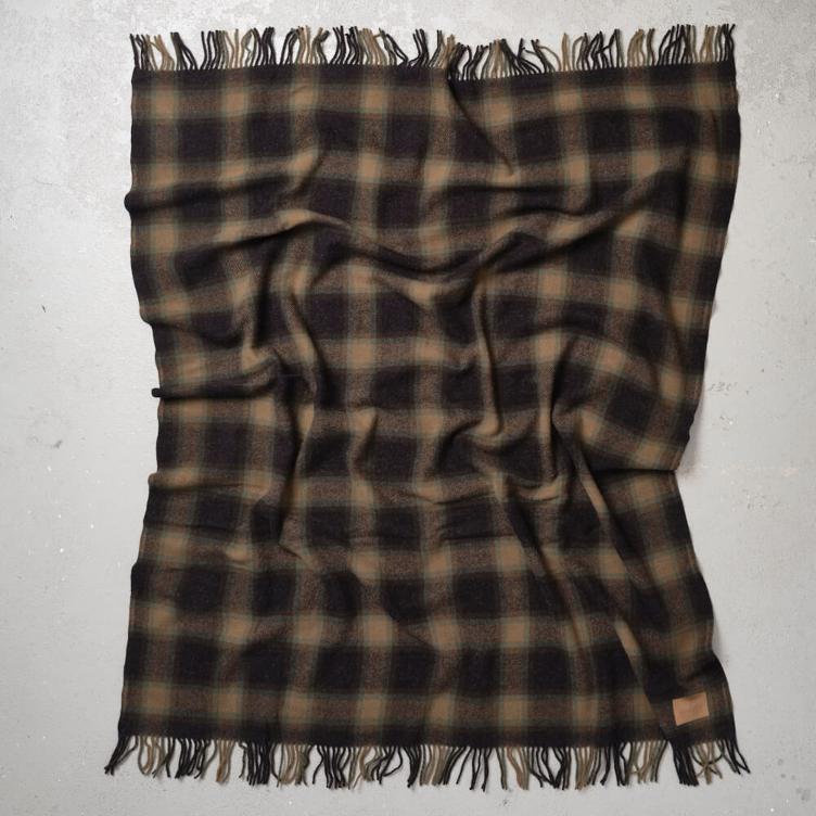 Motor Robe with Leather Carrier Plaid - 4